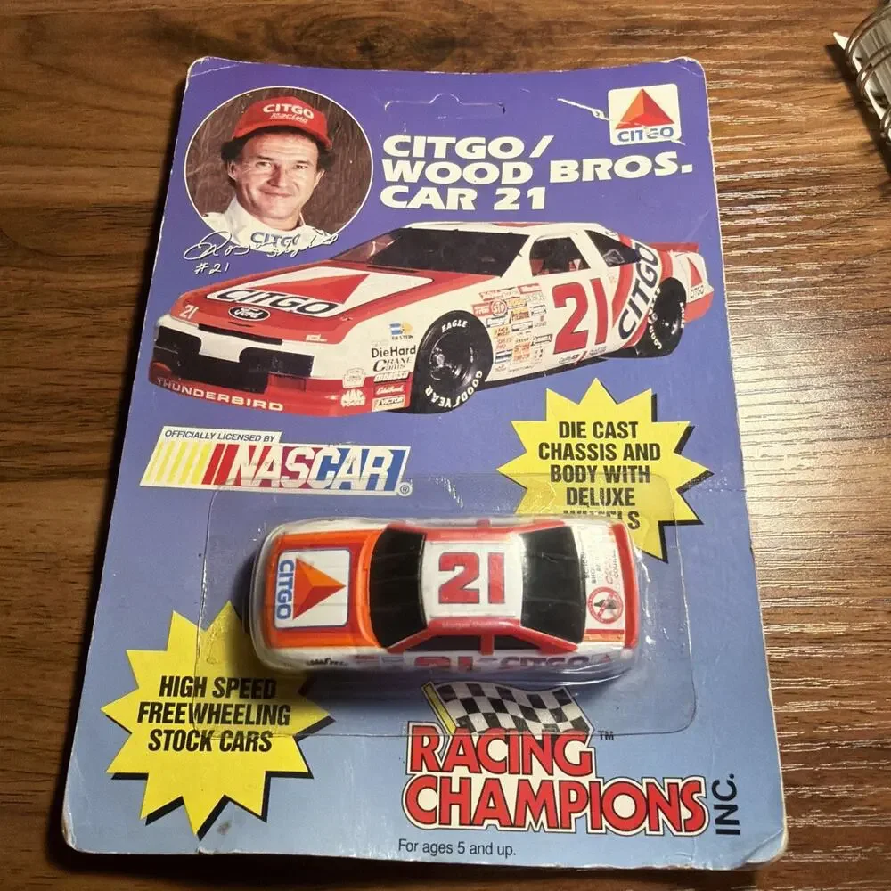 Citgo Wood Bros Car 21 Nascar Diecast Ford Thunderbird Morgan Shepherd 1/64